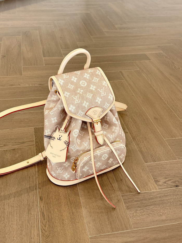NIGO Louis Vuitton Women’s Montsouris Small Backpack Meowgram Pattern M15135 #nigo333211