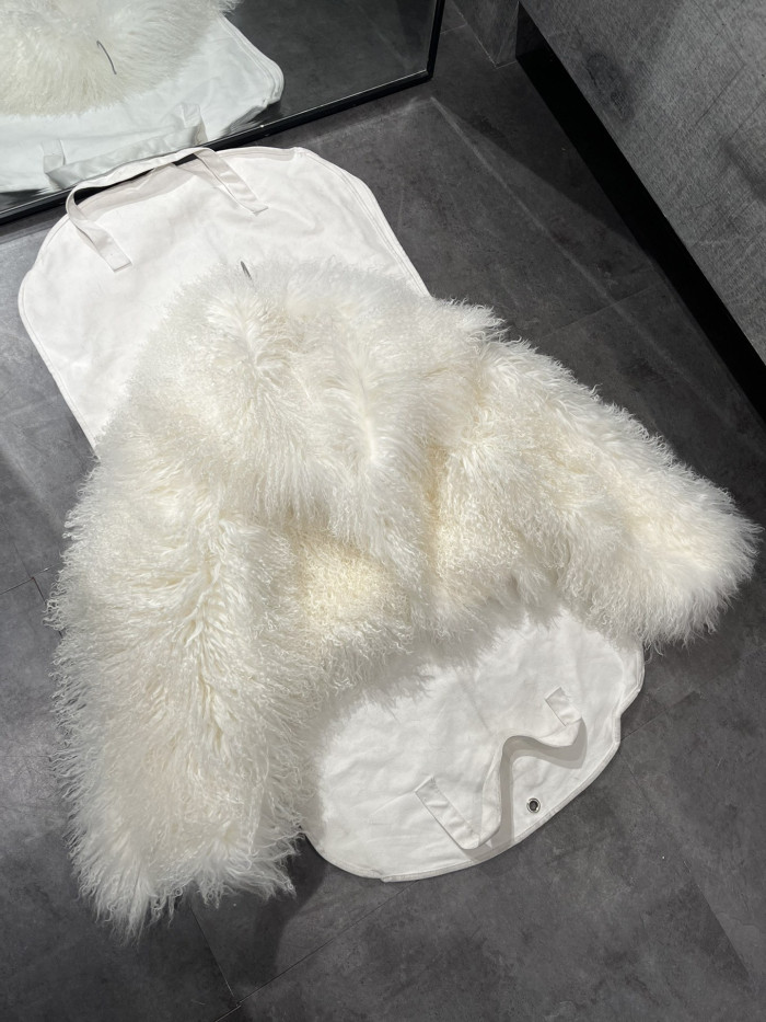 NIGO Beach Sheepskin Solid Color Fluffy Casual Long-Sleeved Fur #nigo171746