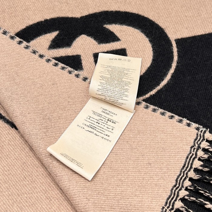 Nigo Gucci Women's and Women's Interlocking Double G Wool Scarf #nigo196661