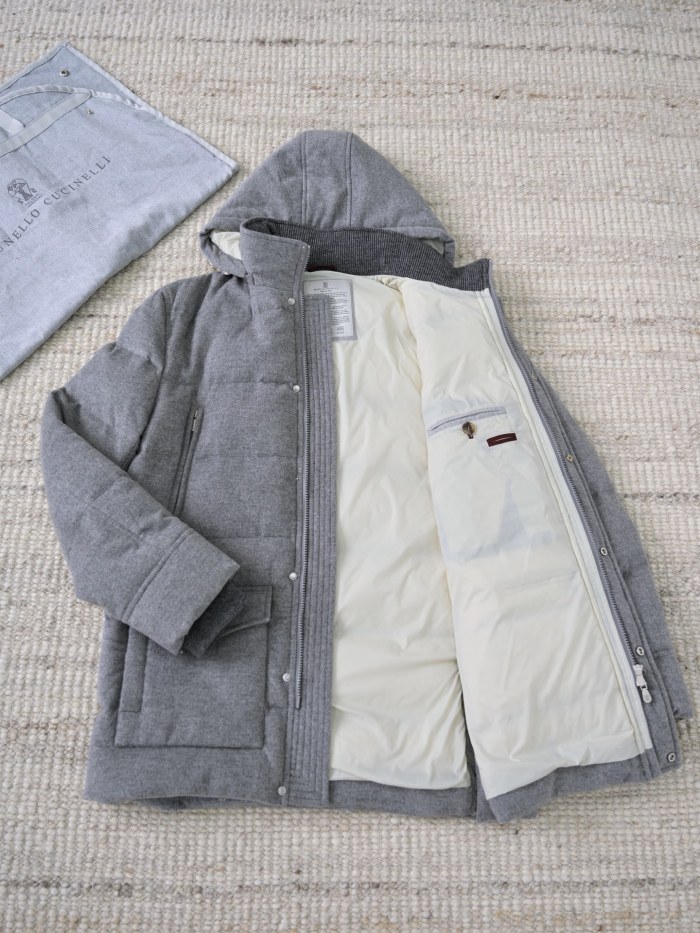 NIGO Brunello Cucinelli Wool Down Jacket For Man In Indigo #nigo333203