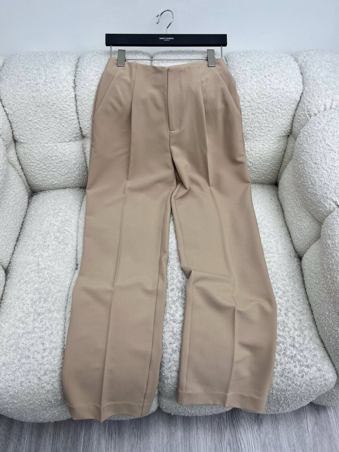 NIGO Saint Laurent Women's Sand-Colored Thin Suit Double-Breasted Six-Button Jacket Pants #nigo321905