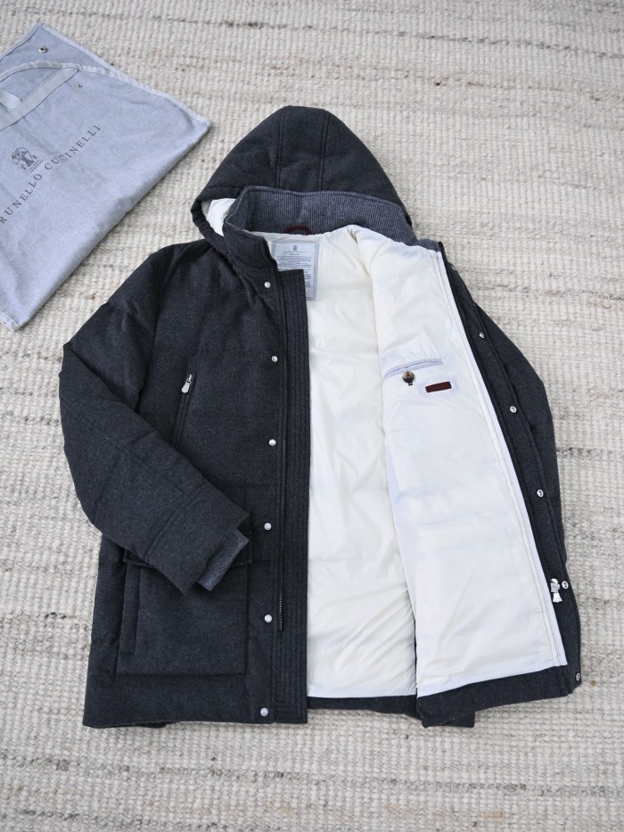 NIGO Brunello Cucinelli Wool Down Jacket For Man In Indigo #nigo333203