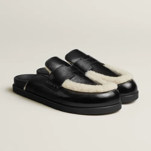 NIGO Hermès  Women's Go Mules Leather Round Toe Pumps Birkenstocks #nigo333299