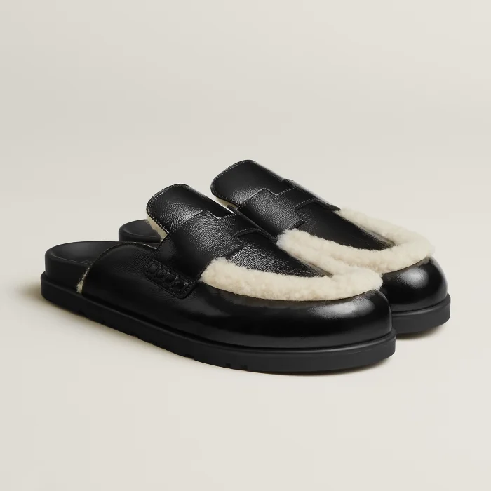 NIGO Hermès  Women's Go Mules Leather Round Toe Pumps Birkenstocks #nigo333299