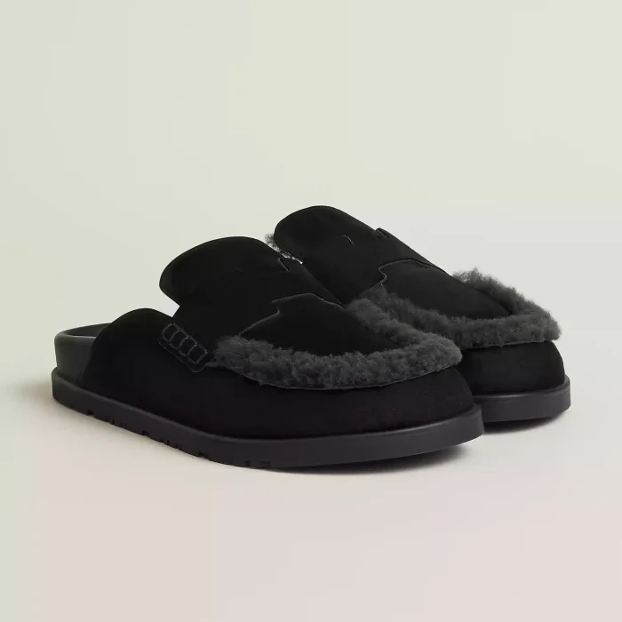 NIGO Hermès  Women's Go Mules Leather Round Toe Pumps Birkenstocks #nigo333299