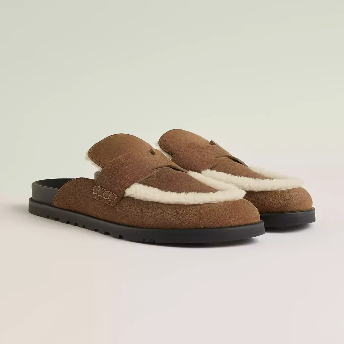 NIGO Hermès  Women's Go Mules Leather Round Toe Pumps Birkenstocks #nigo333299