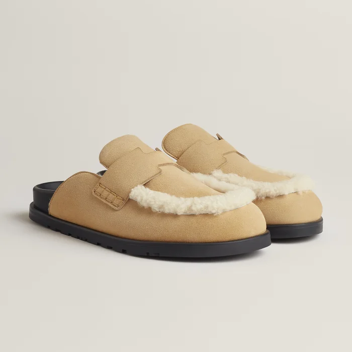 NIGO Hermès  Women's Go Mules Leather Round Toe Pumps Birkenstocks #nigo333299