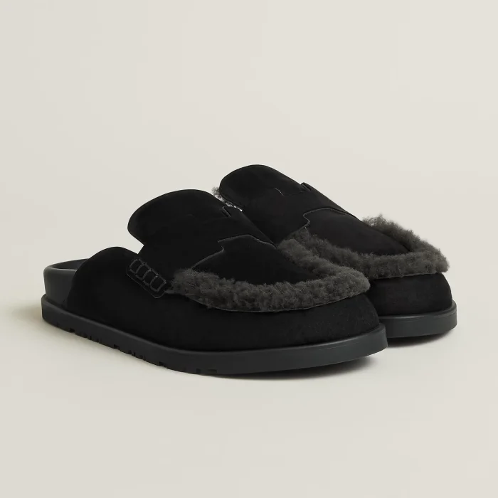 NIGO Hermès  Women's Go Mules Leather Round Toe Pumps Birkenstocks #nigo333299