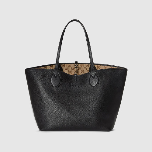 NIGO Gucci Women's Totissima Large Reversible Tote Bag in Brown Leather #nigo333292