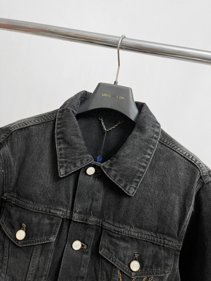 NIGO Louis Vuitton 25FW Men's LV Denim Trucker Jacket #nigo333416