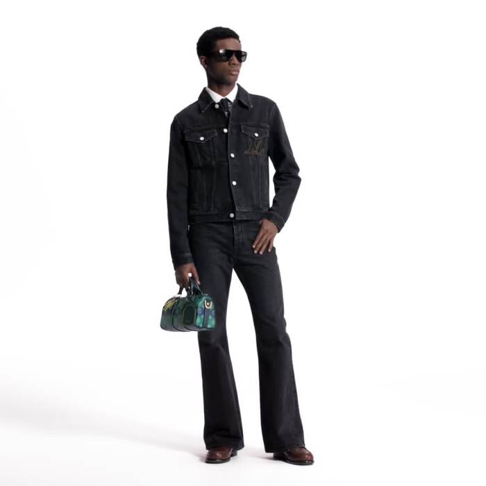 NIGO Louis Vuitton 25FW Men's LV Denim Trucker Jacket #nigo333416