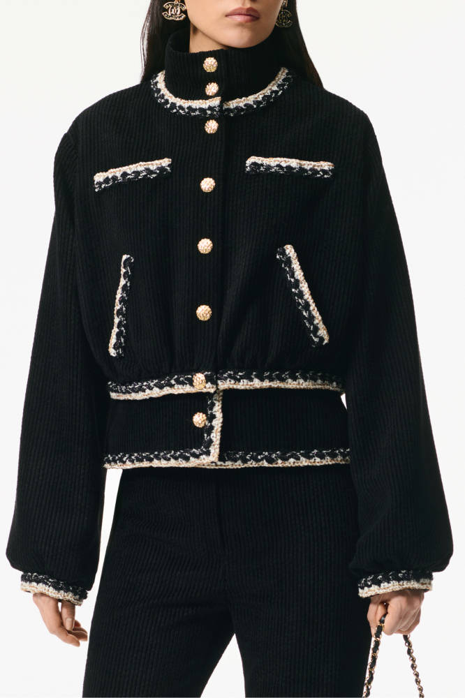 NIGO Chanel Women's 25K Single Breasted Long Sleeve Crew Neck Jacket #nigo333467