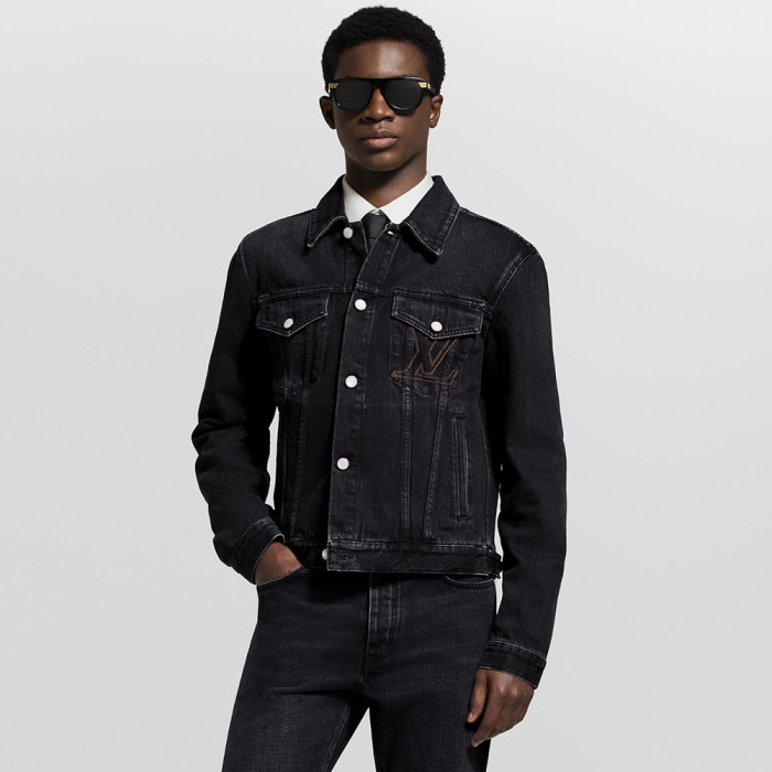 NIGO Louis Vuitton 25FW Men's LV Denim Trucker Jacket #nigo333416
