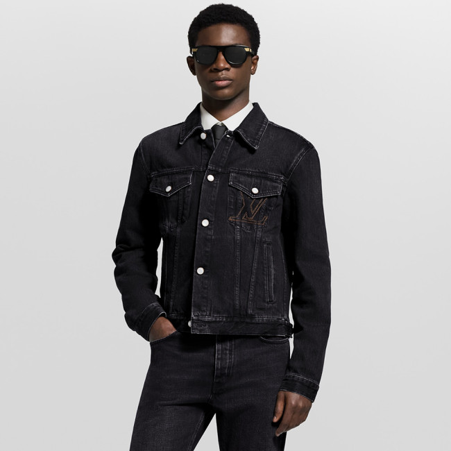 NIGO Louis Vuitton 25FW Men's LV Denim Trucker Jacket #nigo333416