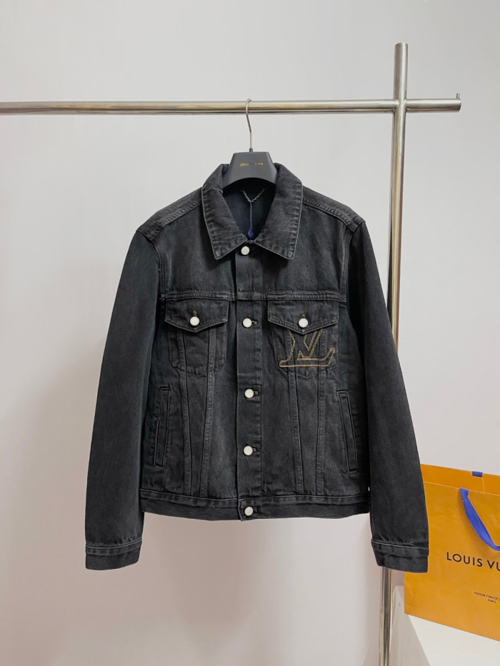 NIGO Louis Vuitton 25FW Men's LV Denim Trucker Jacket #nigo333416