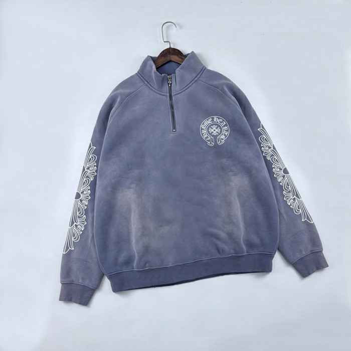 NIGO Chrome Hearts Half Zipper Sweatshirt Couple Style Pure Cotton #nigo333458