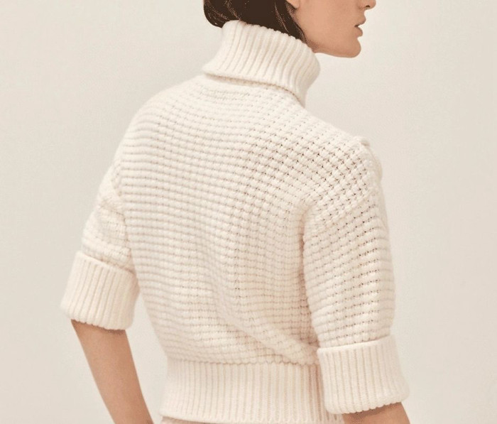 NIGO Hermès Women's 3D Embellished Knitted Turtleneck Sweater #nigo328888