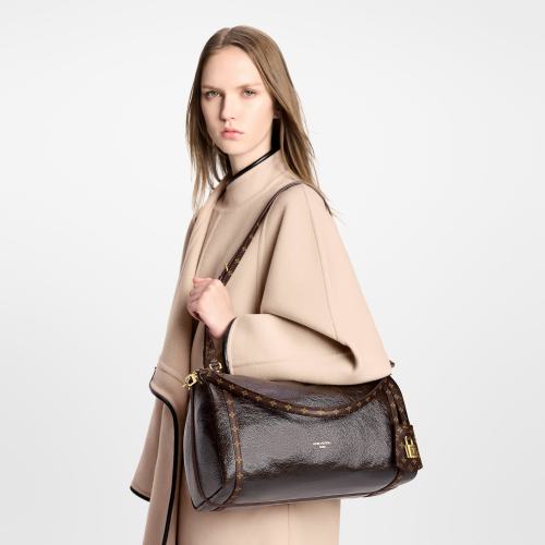NIGO Louis Vuitton Express Cow Leather Coated Canvas Trimmed Waxed Leather Armpit Bag Shoulder Bag Crossbody Handbag M26359 M26397 #nigo333466