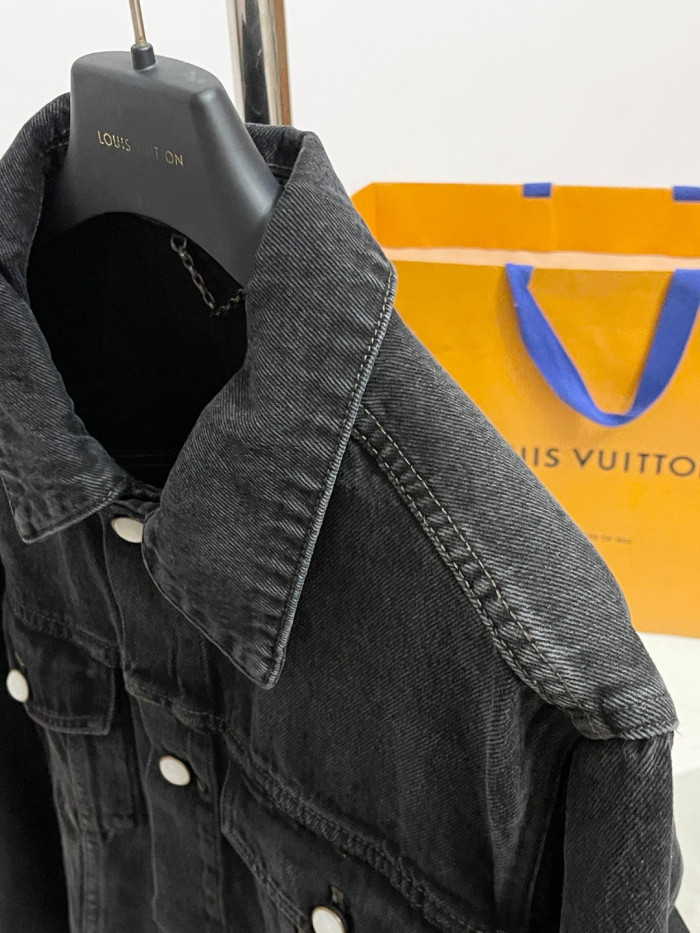 NIGO Louis Vuitton 25FW Men's LV Denim Trucker Jacket #nigo333416