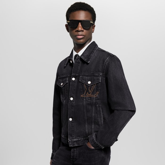 NIGO Louis Vuitton 25FW Men's LV Denim Trucker Jacket #nigo333416