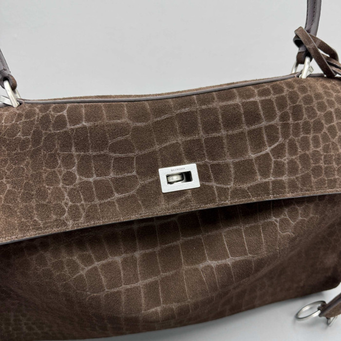 NIGO Balenciaga Women's Rodeo Handbag Medium Dark Brown #nigo333497