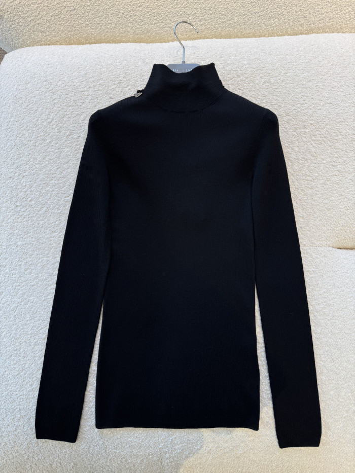 NIGO Prada Men's and Women's Solid Color Turtleneck Slim-cut Wool Sweater #nigo333520