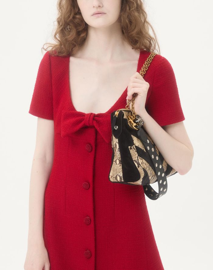 NIGO Valentino Women's  Short Dress In Plain Wool Tweed #333495