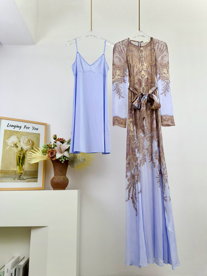NIGO Zimmermann Hypnotic Sheath Dress Lilac Paisley #nigo327394