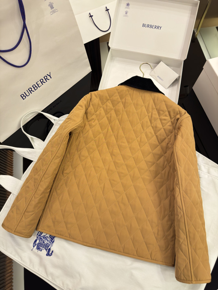 NIGO Burberry Women's Quilted Barn Jacket Camel #nigo333509
