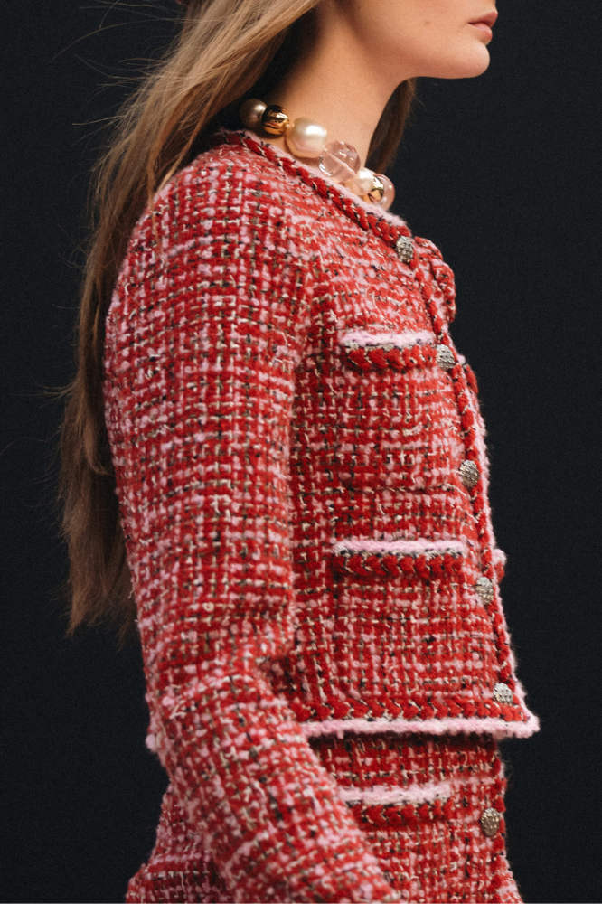 NIGO Chanel Women's Jacket Tweed red Long Skirt Tweed #nigo333453
