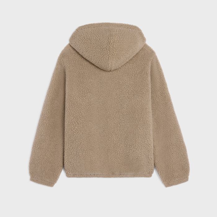 NIGO Celine Hooded Jacket in Wool and Cotton Fleece #nigo333474