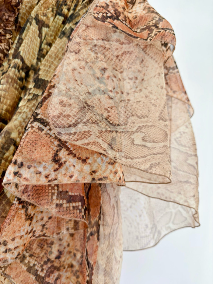 NIGO Zimmermann Women's Memento Billow Dress Spliced Snake #nigo333479