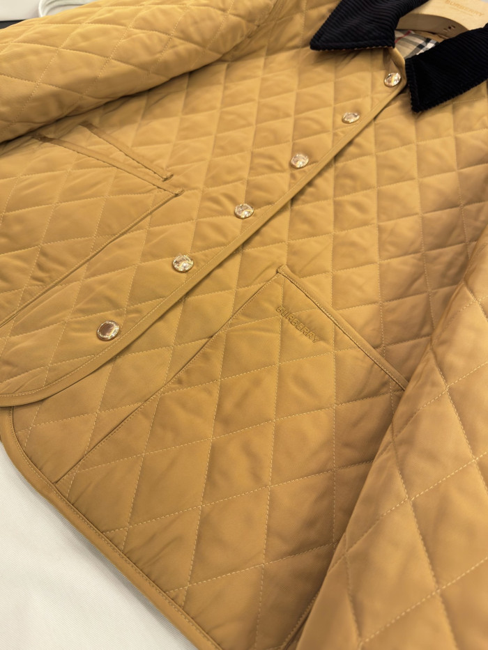 NIGO Burberry Women's Quilted Barn Jacket Camel #nigo333509