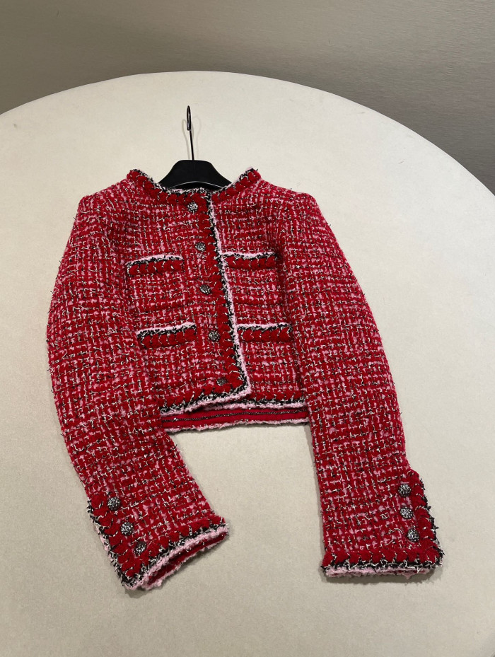 NIGO Chanel Women's Jacket Tweed red Long Skirt Tweed #nigo333453