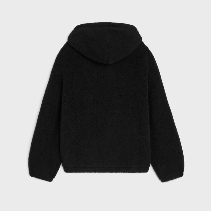 NIGO Celine Hooded Jacket in Wool and Cotton Fleece #nigo333474