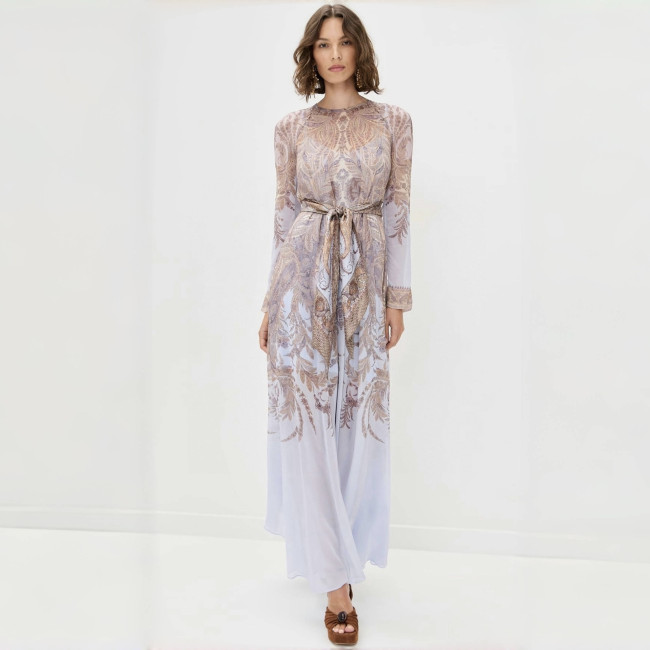 NIGO Zimmermann Hypnotic Sheath Dress Lilac Paisley #nigo327394