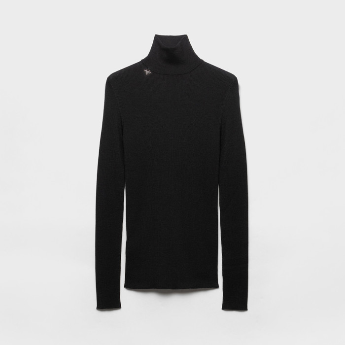 NIGO Prada Men's and Women's Solid Color Turtleneck Slim-cut Wool Sweater #nigo333520