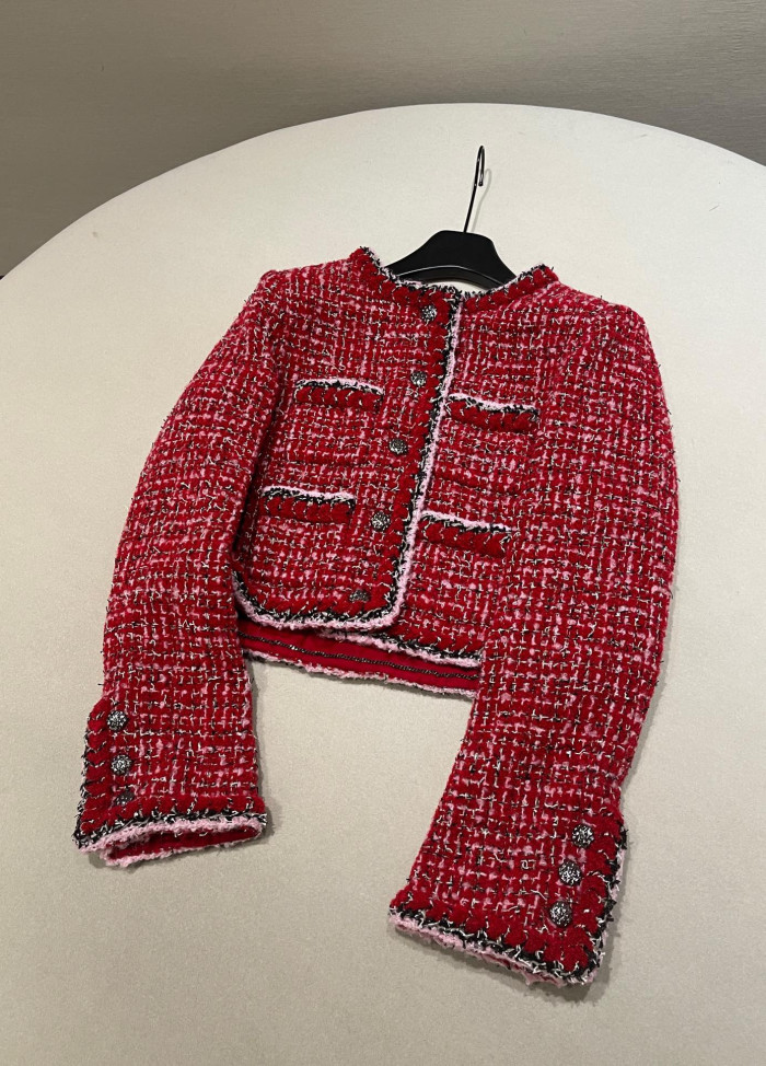 NIGO Chanel Women's Jacket Tweed red Long Skirt Tweed #nigo333453