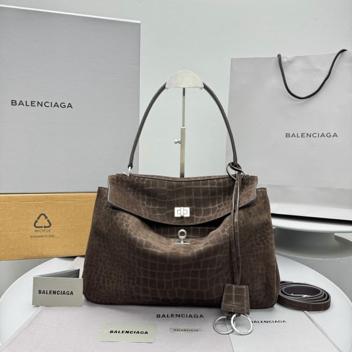 NIGO Balenciaga Women's Rodeo Handbag Medium Dark Brown #nigo333497