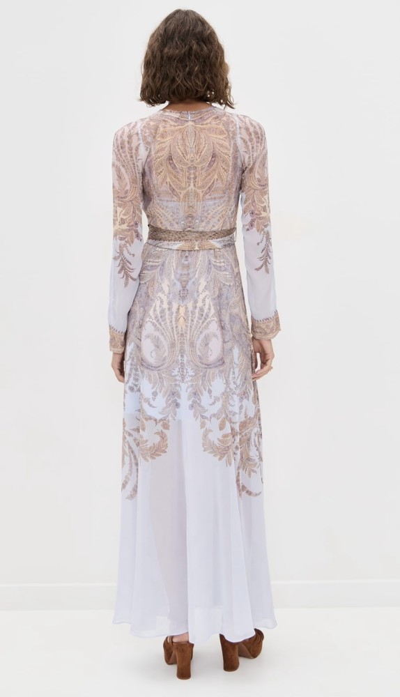 NIGO Zimmermann Hypnotic Sheath Dress Lilac Paisley #nigo327394
