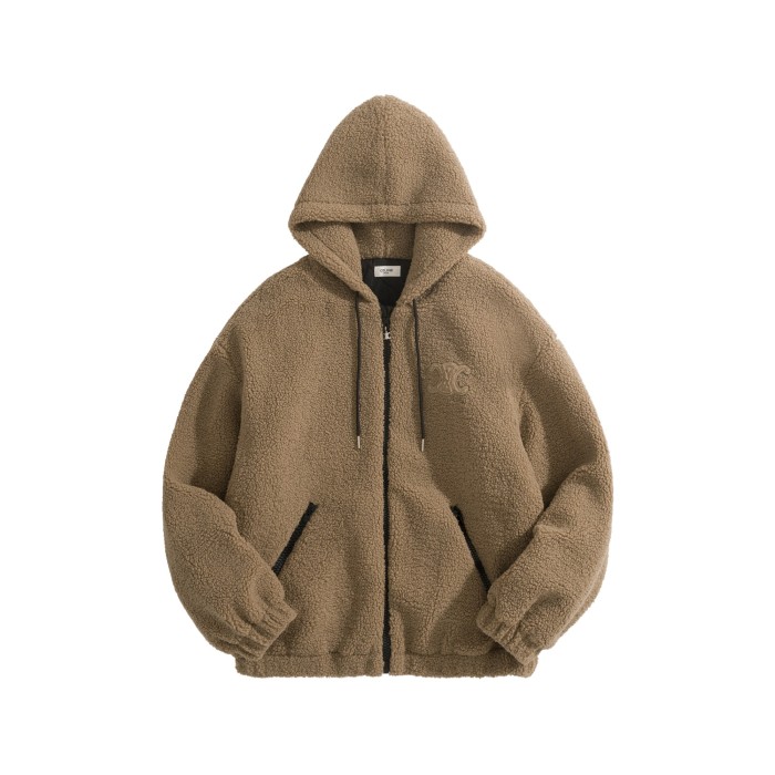 NIGO Celine Hooded Jacket in Wool and Cotton Fleece #nigo333474