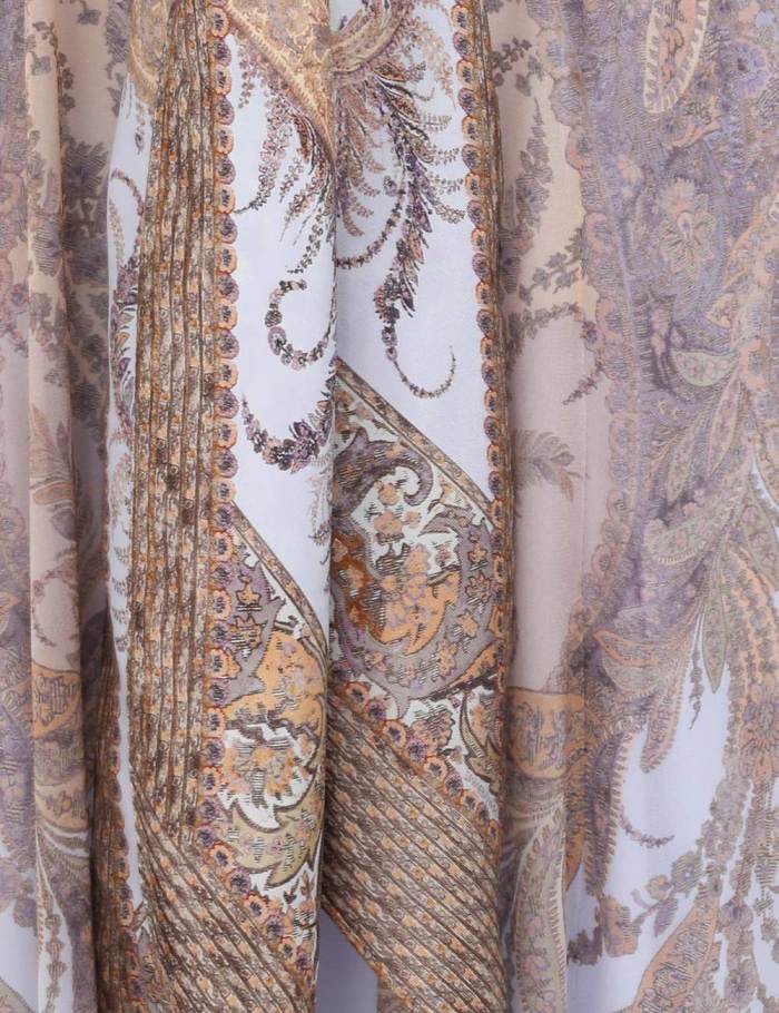NIGO Zimmermann Hypnotic Sheath Dress Lilac Paisley #nigo327394