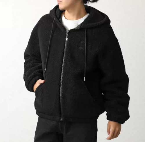 NIGO Celine Hooded Jacket in Wool and Cotton Fleece #nigo333474