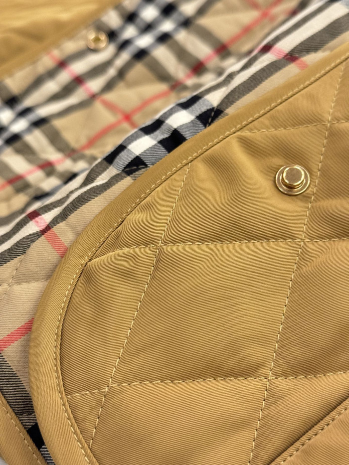 NIGO Burberry Women's Quilted Barn Jacket Camel #nigo333509