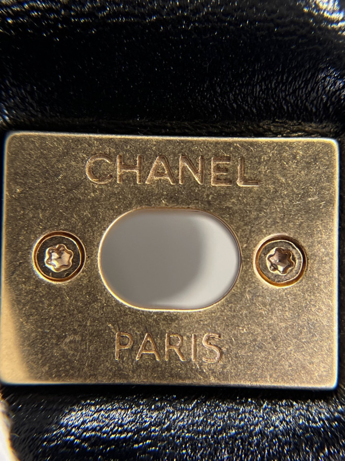 NIGO Chanel 24A Chain Shoulder Strap Flap Diamond Shiny Sheepskin Shoulder Crossbody Bag  #nigo333559