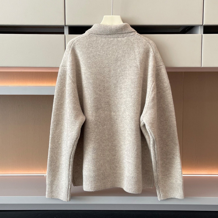 NIGO MiuMiu Sand Beige Shetland Wool And Cashmere Zipper Cardigan #nigo333543