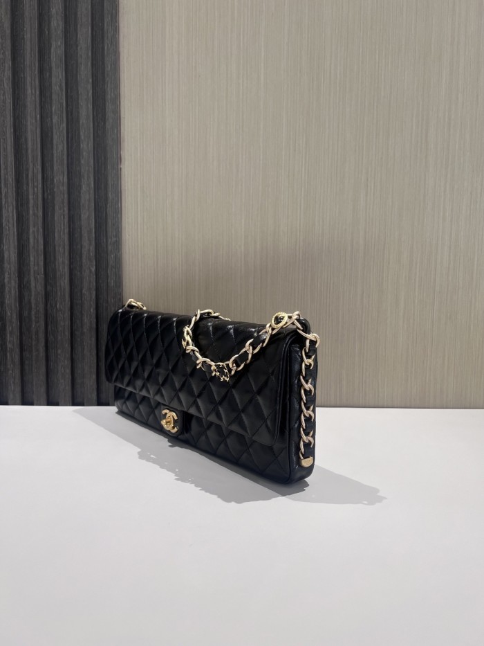 NIGO Chanel 24A Chain Shoulder Strap Flap Diamond Shiny Sheepskin Shoulder Crossbody Bag  #nigo333559