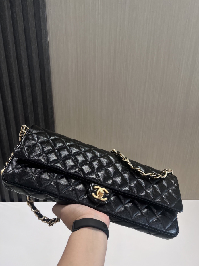 NIGO Chanel 24A Chain Shoulder Strap Flap Diamond Shiny Sheepskin Shoulder Crossbody Bag  #nigo333559