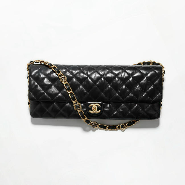 NIGO Chanel 24A Chain Shoulder Strap Flap Diamond Shiny Sheepskin Shoulder Crossbody Bag #nigo333559
