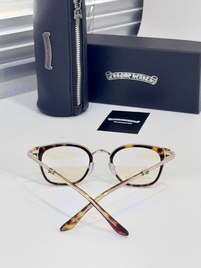 NIGO Chrome Heart Women's and Men's STRAPADICTOME Scout Flower Metal Square Optical Frame #nigo333534